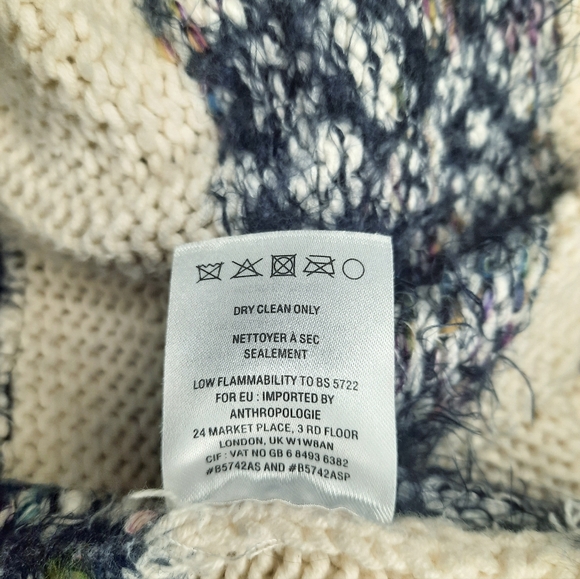 Anthropologie Tabitha Eyelash Striped Pullover/Sweater - Picture 7 of 9